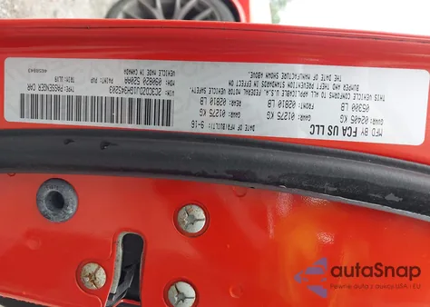 2016 Dodge Challenger Srt 392 из США, поврежденный, VIN 2C3CDZDJ1GH345203